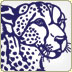 linocut cheetah